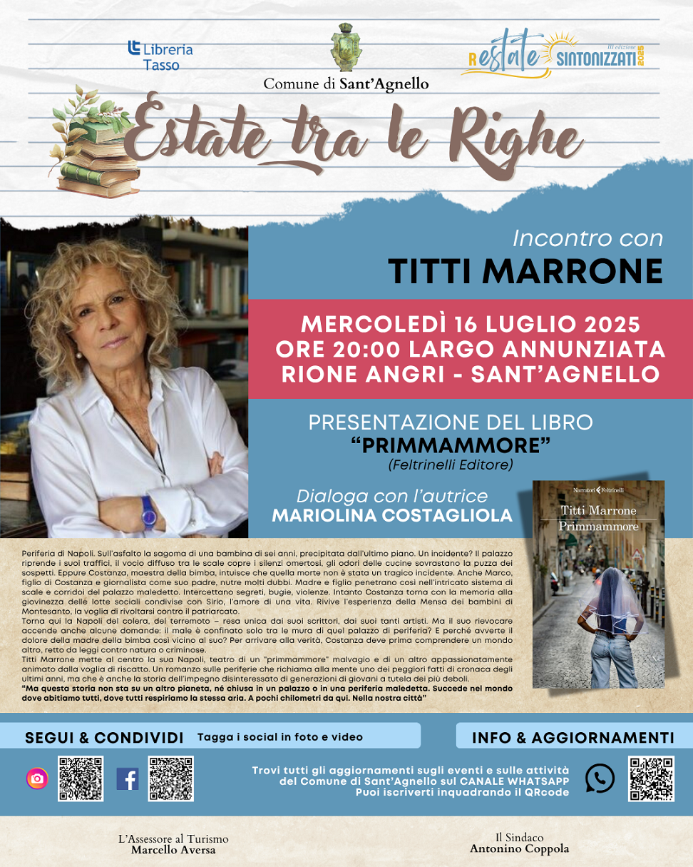 Primmammore: presentazione del libro a Sant’Agnello