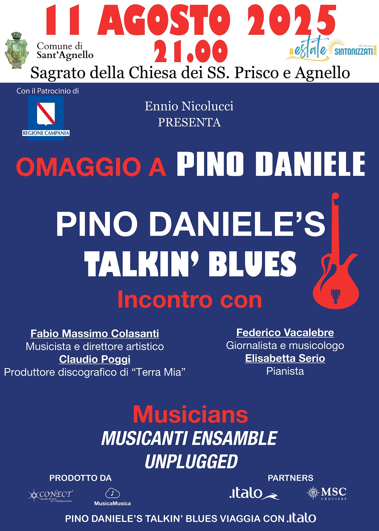 Prima nazionale di “Pino Daniele's Talkin' Blues” a Sant’Agnello