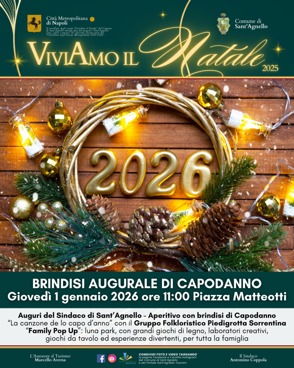 Cosa fare a Capodanno 2025 a Sant’Agnello