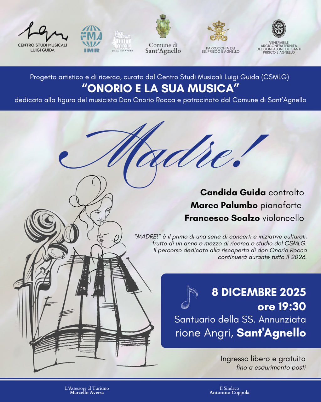 “Madre!”: il concerto che inaugura il progetto “Onorio e la sua Musica” a Sant’Agnello